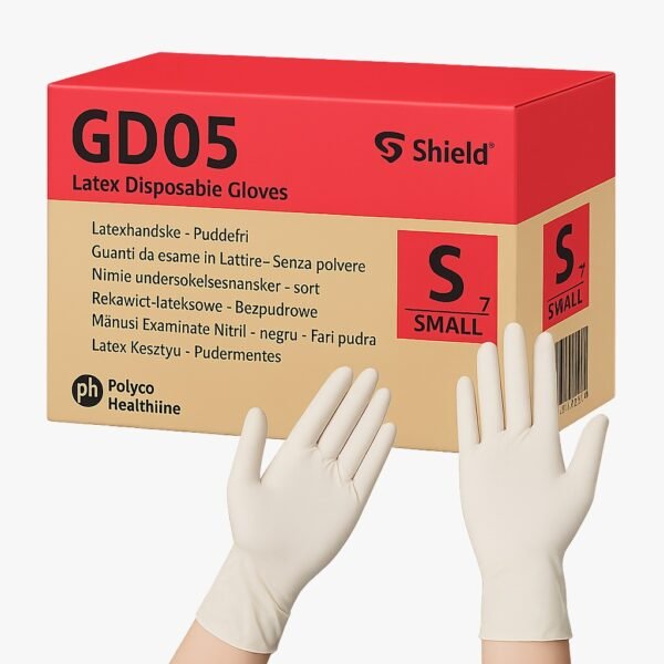 Latex powder free disposable gloves- case of 1000